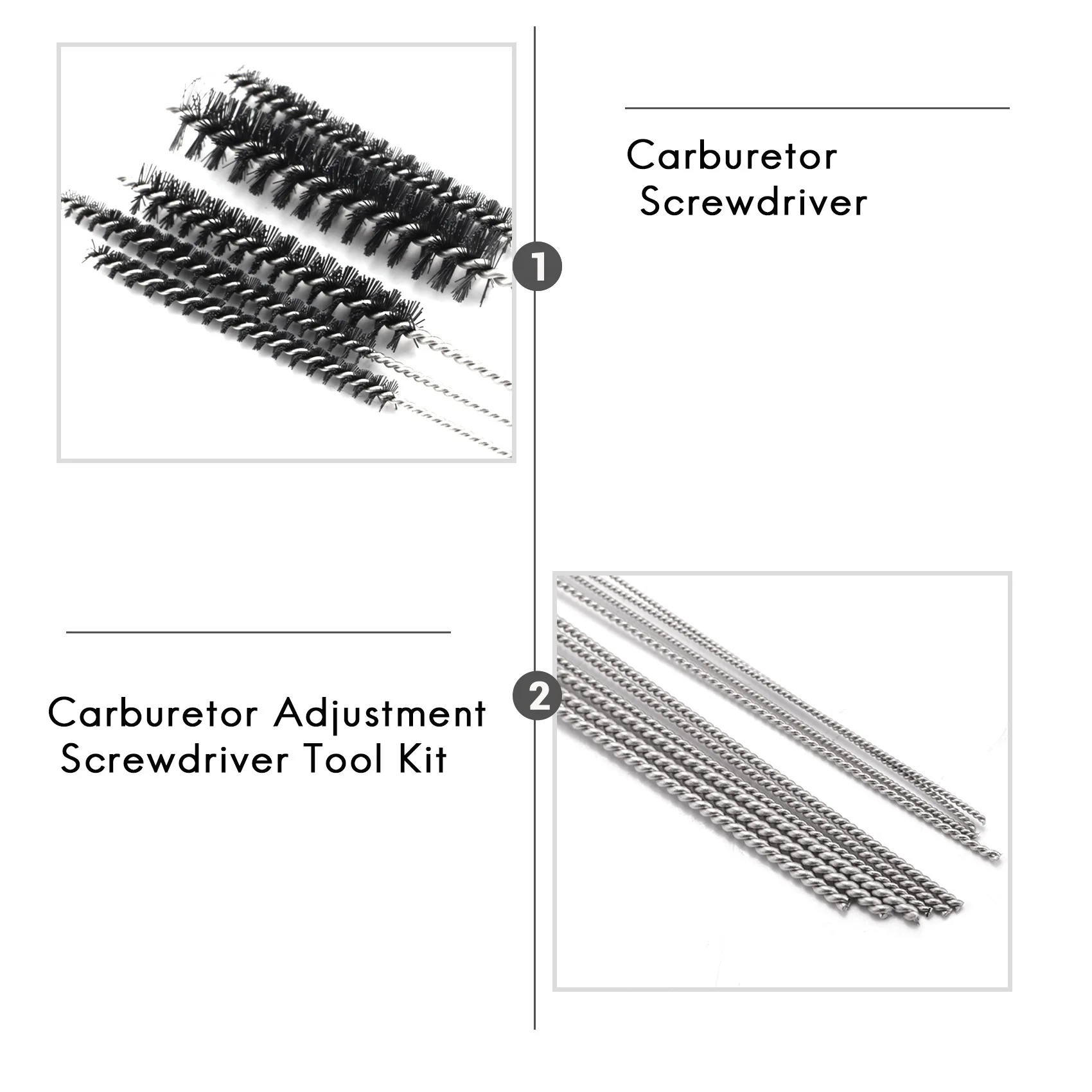 11 шт. набор отверток для регулировки карбюратора с иглами чистки щетки пригодные