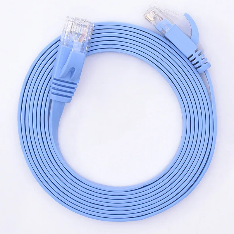 Фото Плоский Ethernet-кабель 1000 Мбит/с CAT6, гигабитный Интернет-кабель RJ45 Lan-кабель, сетевой Ethernet-патч-корд 0,5 м/1 м/2 м/3 м/5 м/10 м/15 м/20 м/ №4
