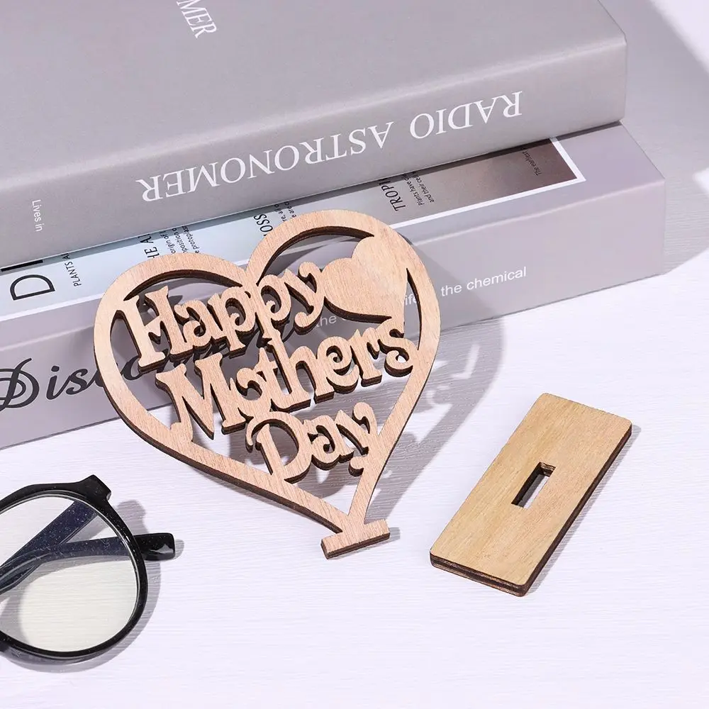 Счастливый подарок на День Отца лучший папа деревянный налет в форме сердца