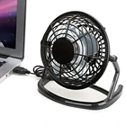 Портативный Настольный USB-вентилятор, 5 в постоянного тока, вращающийся на 180 градусов