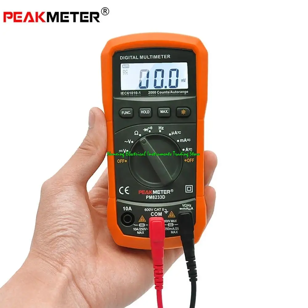 

PM8233A/PM8233B/PM8233D/PM8233E AC DC 2000 counts Digital Multimeter