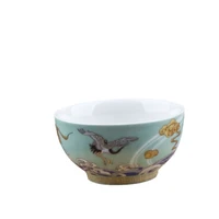 jingdezhen bone china teacup creative tea infuser wanhuapin tea cup kungfu teacup tea set pottery