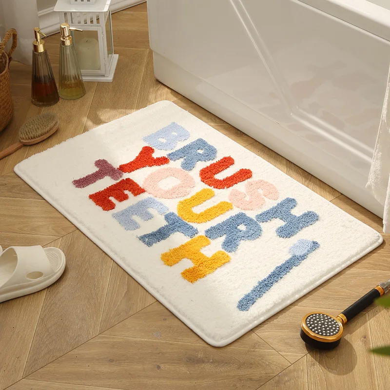 

ZEFOLN home decoration absorbent floor mat toilet carpet foot mat door mat bedroom door mat bathroom non-slip mat small rug