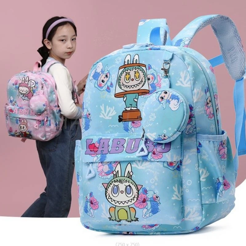 Милая дорожная сумка с принтом Labubu для детского сада водонепроницаемая 3D