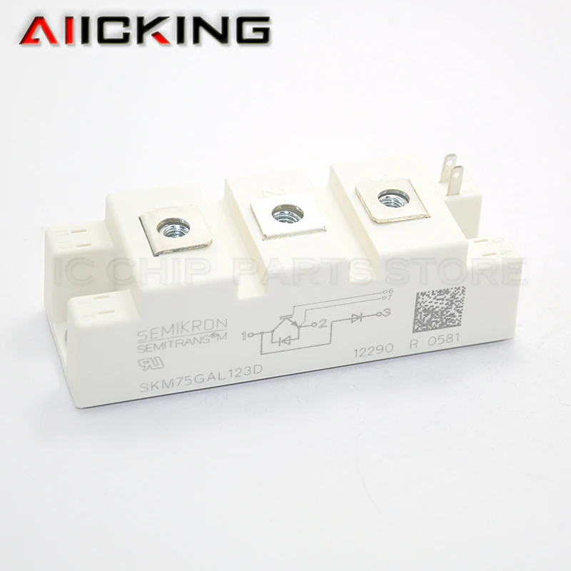 SKM75GAL123D 1/шт., транзистор, модуль питания IGBT, автономный, 1,2 кв, оригинальный фотоэлемент