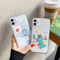 good luck dinosaurs pattern phone case for iphone 13 12 11 pro promax xs x xr xs max 6 6s 7 8 plus se couple cases bumper cover