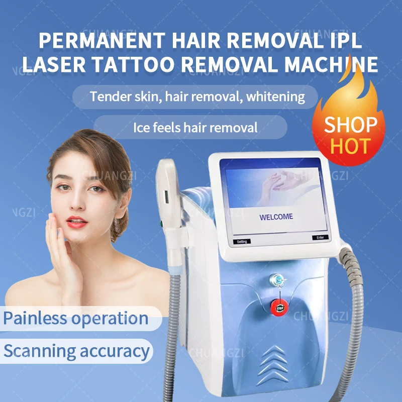 

Multifunction 2 in 1 Popular Beauty Equipment Hot Style SHR OPT AFT IPL Elight+Laser Shr Hair Removal Salon
