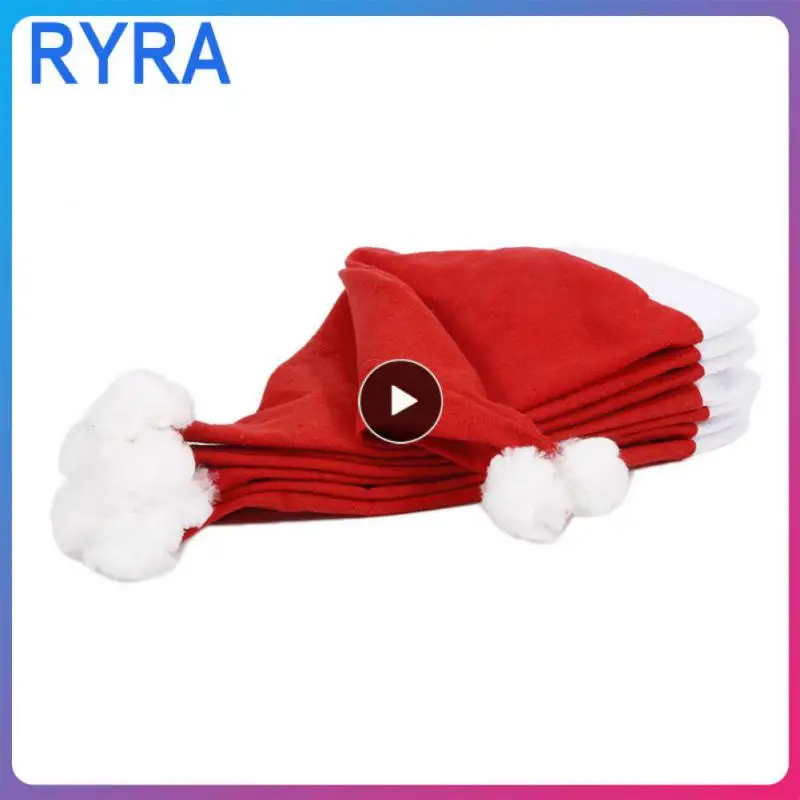 

Christmas Hat Velvet Short Plush Christmas Costume Accessories Super Soft Christmas Hat Festival Dressing Supplies