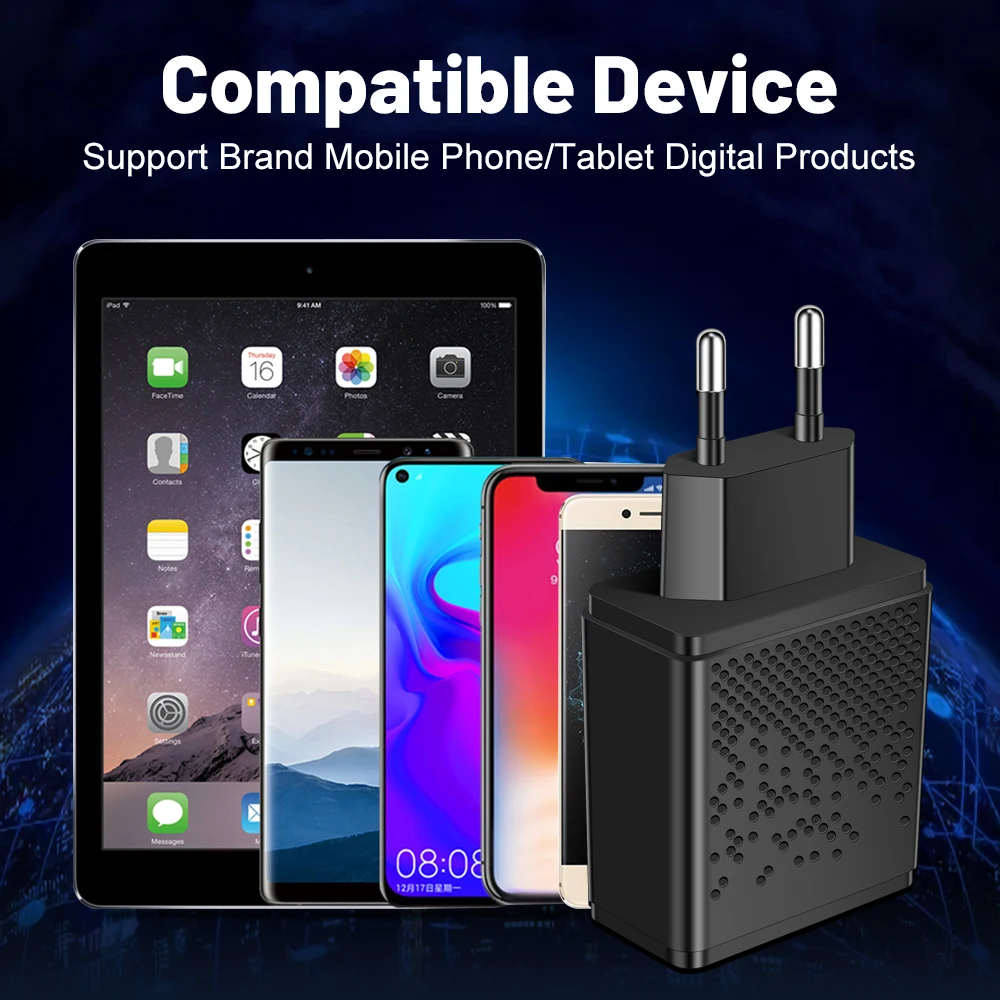 USB Type-C 65W Quick Charging Power Adapter For IPhone 14 13 IPad Huawei Mate 40 30 Samsung S22 21 Xiaomi 13 Fast Wall Charger