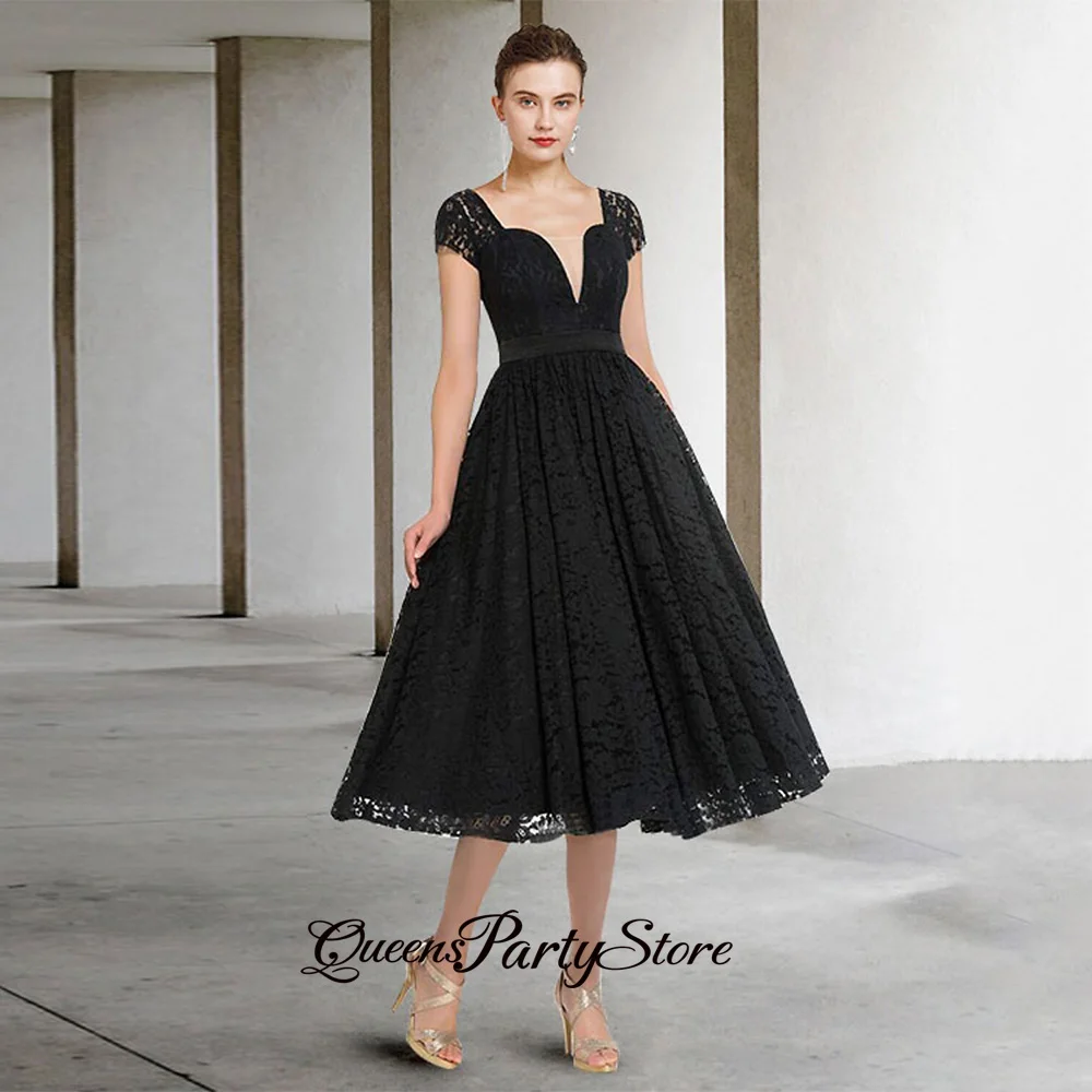 

Кружевное шифоновое платье для свадебной вечеринки, с круглым вырезом, рукавом 3/4, поясом с бусинами, а-силуэт, платье для матери невесты