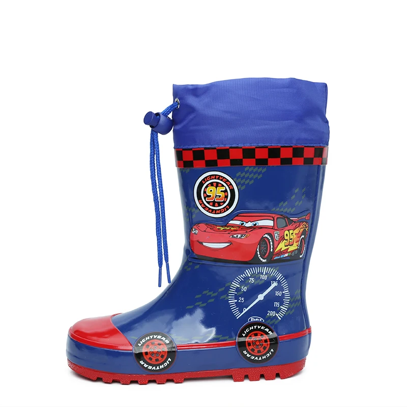 

Disney children rain boots boys and girls cartoon car frozen non-slip rain boots baby waterproof rubber shoes pupils water boots
