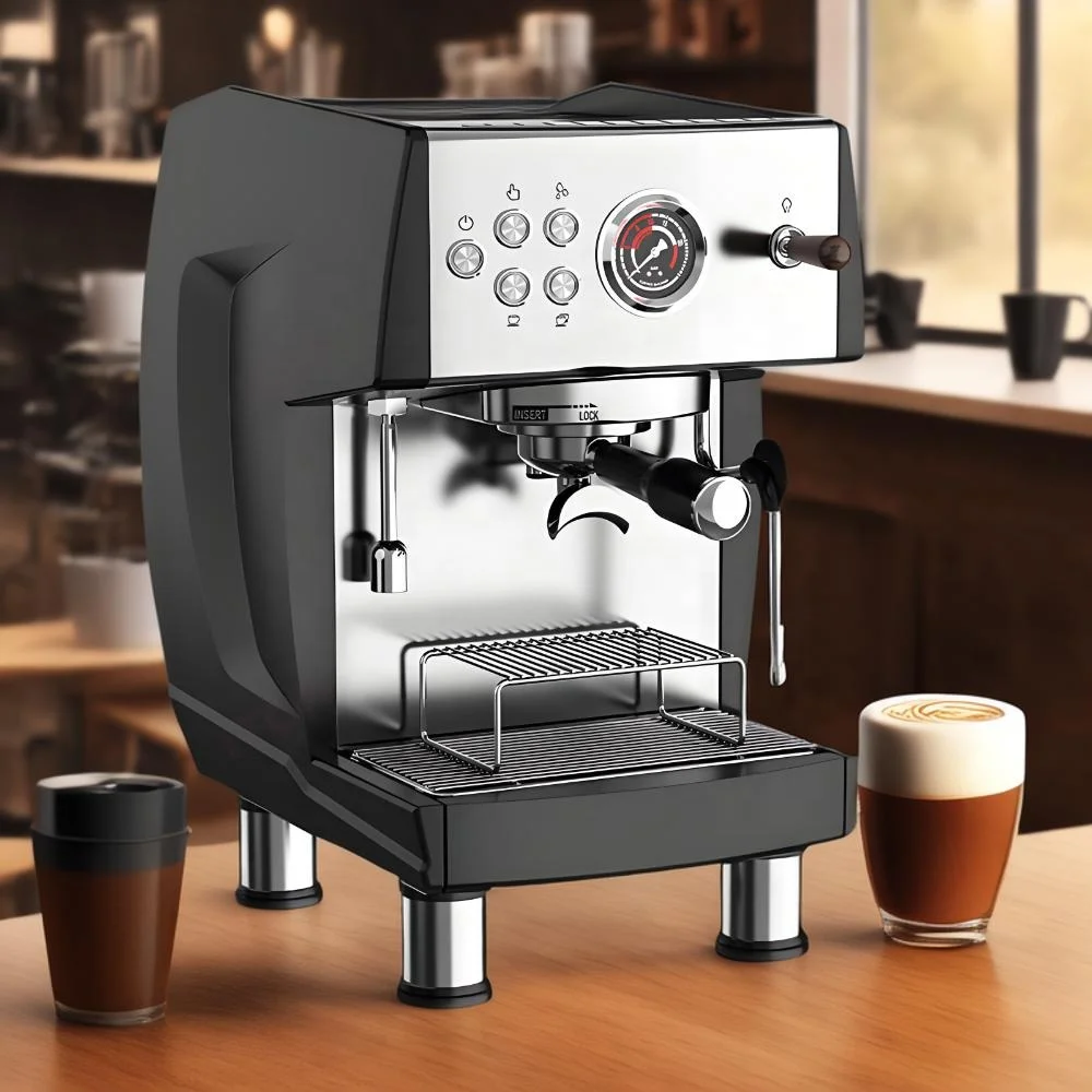 Профессиональная электрическая кофеварка Kahve Makinesi Coffee Cappuccino для эспрессо