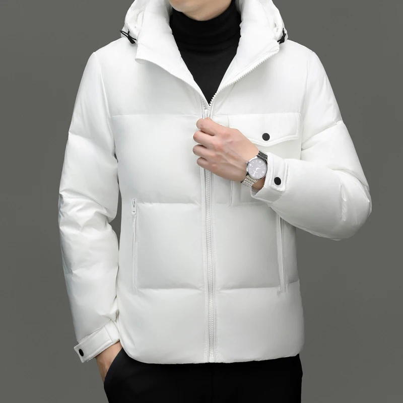 Короткий пуховик YEAE дизайнерская одежда на утином пуху с подкладкой мужская