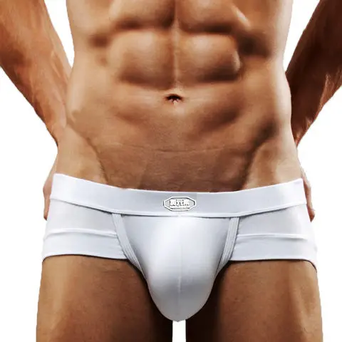 Men's Underwear Sexy Briefs Modal Separation Youth Shorts Head U-Shaped Big Bag Breathable Mid Waist Boxershorts for Large Penis