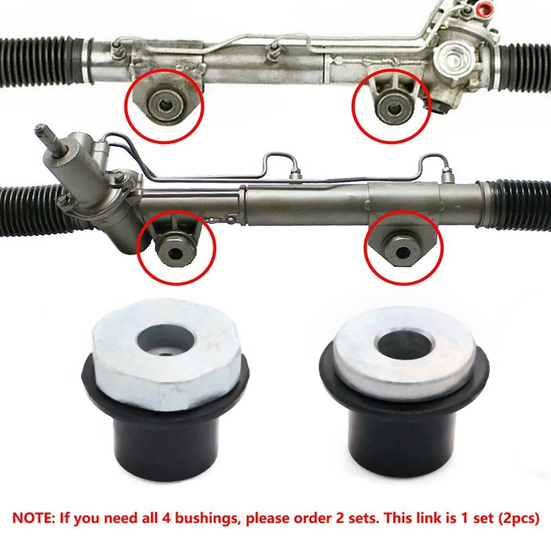 

2Pcs Steering Rack and Pinion Mount Bushing Fit for 2000-2012 Dodge Ram 1500 52113031AD 52106728AC