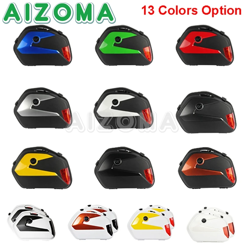 Боковой багажный ящик 20 л со светодиодной подсветкой для Kawasaki Harley Yamaha Tracer 700 900 08-19