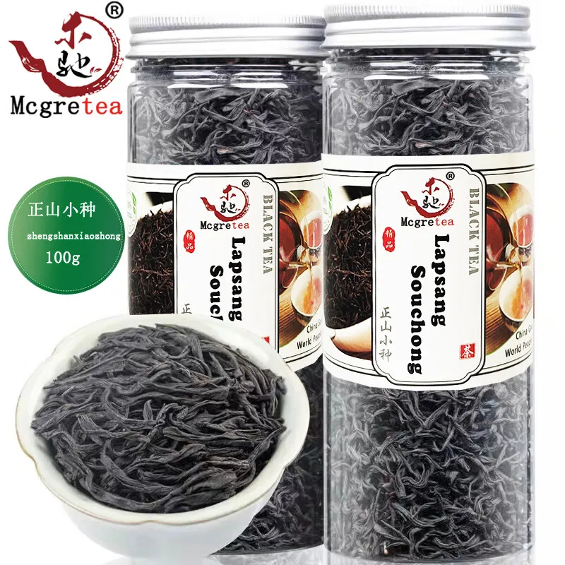 100g/200g 2022 High Quality Black Chinese Tea Wuyi Lapsang Souchong Tea with Smoke Flavor Zheng Shan Xiao Zhong Tea No Teapot