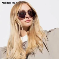 2022 new semi rimless square sunglasses women brand designer luxury sun glasses for women retro outdoor driving oculos de sol
