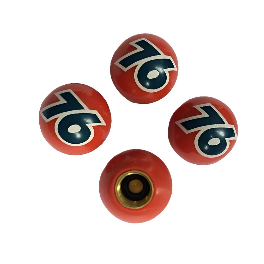 

4 шт. латунная крышка клапана шины Замена Универсальная форма шара красочная автомобильная самокат колпачок сопла шины s