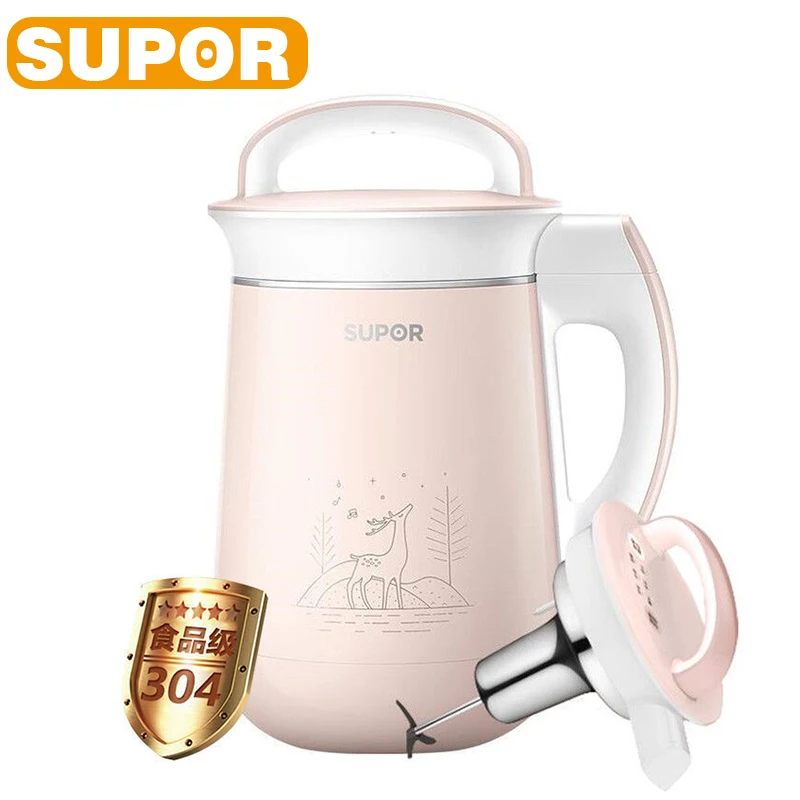 SUPOR Soymilk Smart Food Blender Automatic No-Cooking 1.3L Capacity Filter-Free Multifunctional Food Mixer DJ13B-W220E