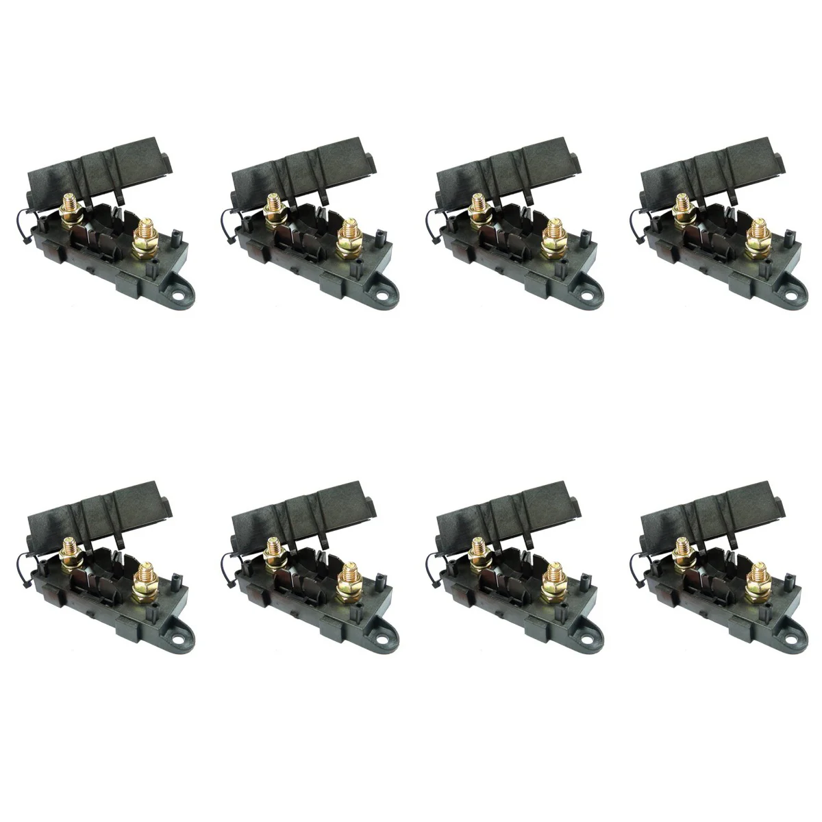 

8pcs Car Truck Large Size M8 Threaded Bolt Splashproof Fuse Holder Box Block for 1 Mega-Backup