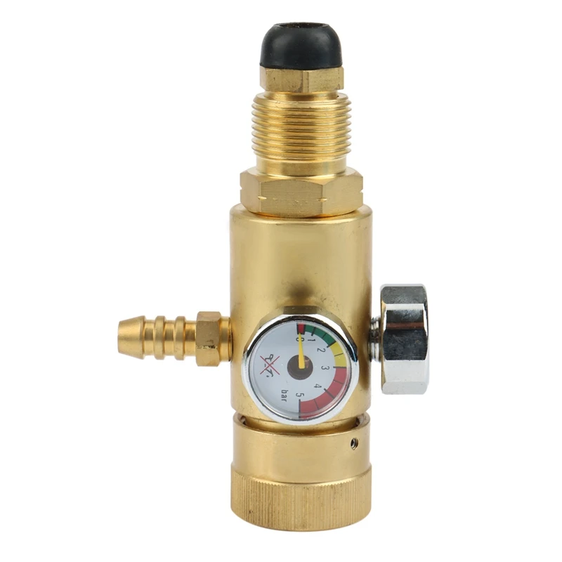 

0.01-1.6MPa Pressure Reducing Valve Brass Propane Gas Pressure Reducer Pro Air Flow Regulator Gauge Meter for Welding