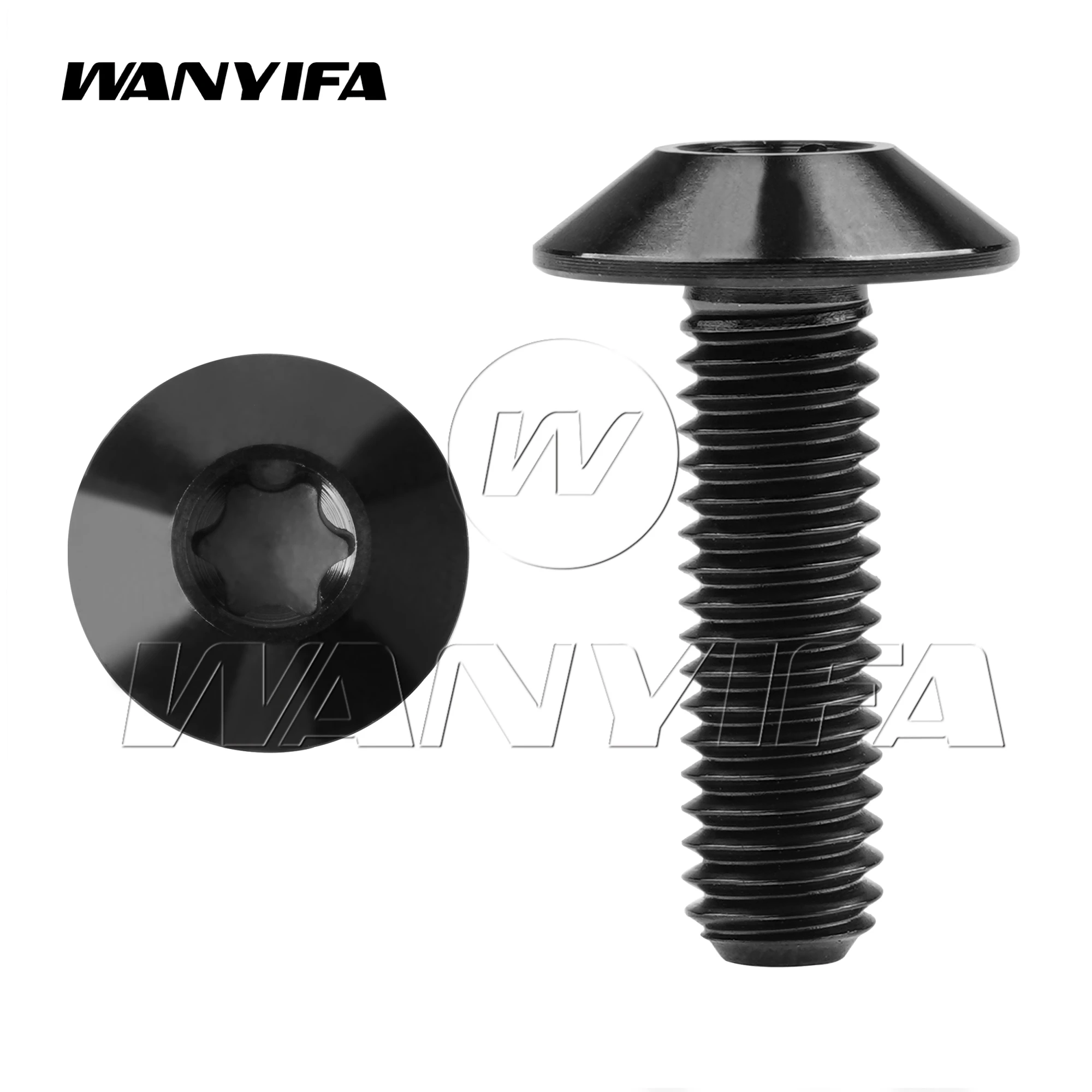 

Титановые болты Wanyifa 4 шт. M4 M5 M6x10/12/15/20/25/30/35 мм, винты для крепления мотоцикла и велосипеда