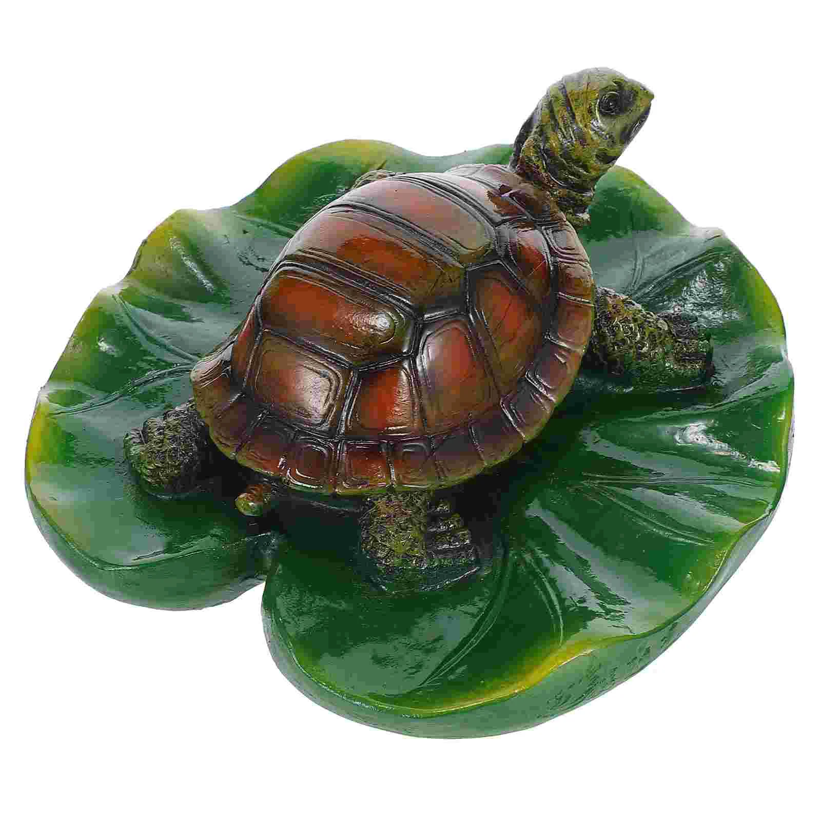 

1Pc Floating Pond Decor Fine Lifelike Simulation Turtle Figurine Gift Ornament
