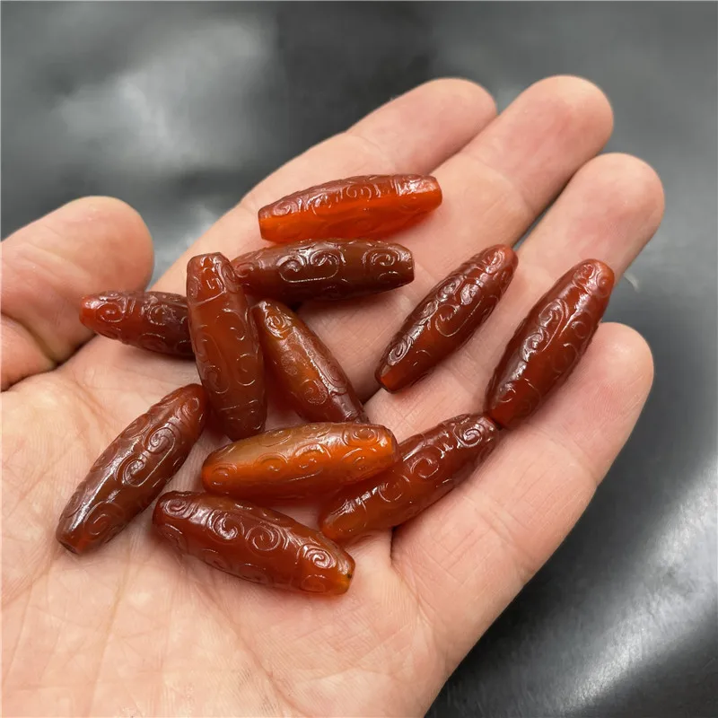 

Резной Цвет-длинные агатовые бусины