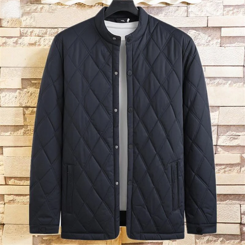 Мужское тонкое хлопковое пальто больших размеров для среднего и пожилого