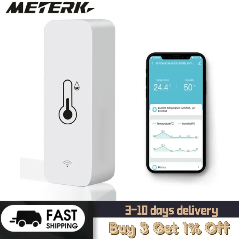 Прибор для измерения температуры и влажности с Wi-Fi бытовой многофункциональный