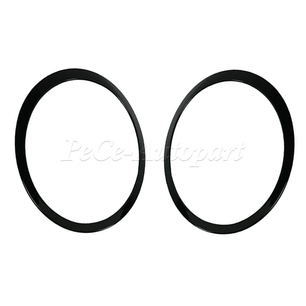 

Для Mini для Cooper F55 F56 F57 2014-2021, глянцевый черный/посеребренный кольцо для фар, накладка, объемная крышка 51137300631