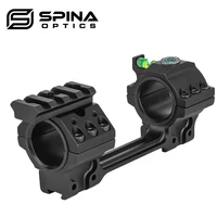 spina optics tactical hunting airsoft rifle scope mounts 1 inch 25 4mm30mm dual ring picatinny 20mm rail with spirit level