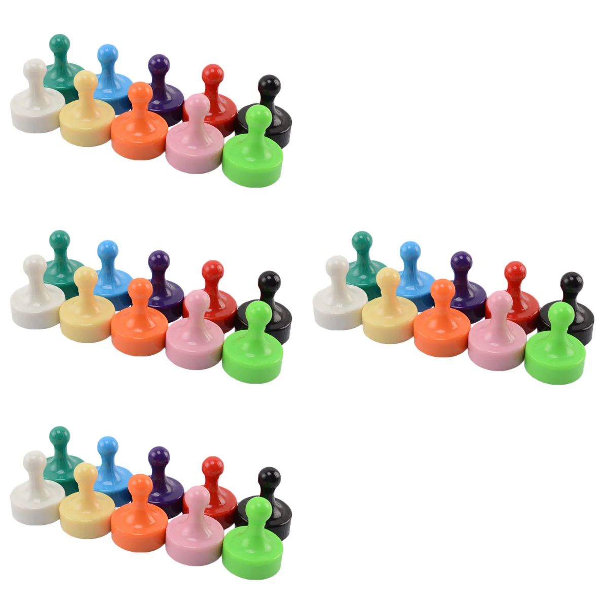 

40 Pcs Push Pin Magnets Small Fridge Magnets for Whiteboard Map Refrigerator Classroom