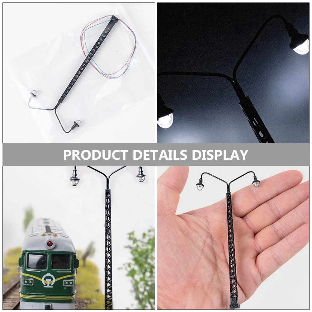 2 шт. модель садовый светильник мини-принадлежности для дома сигнал поезда