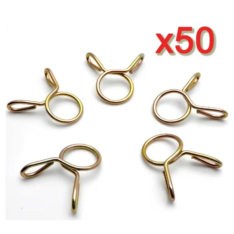 

50 шт., пружинные зажимы для шланга мотоцикла, скутера, квадроцикла