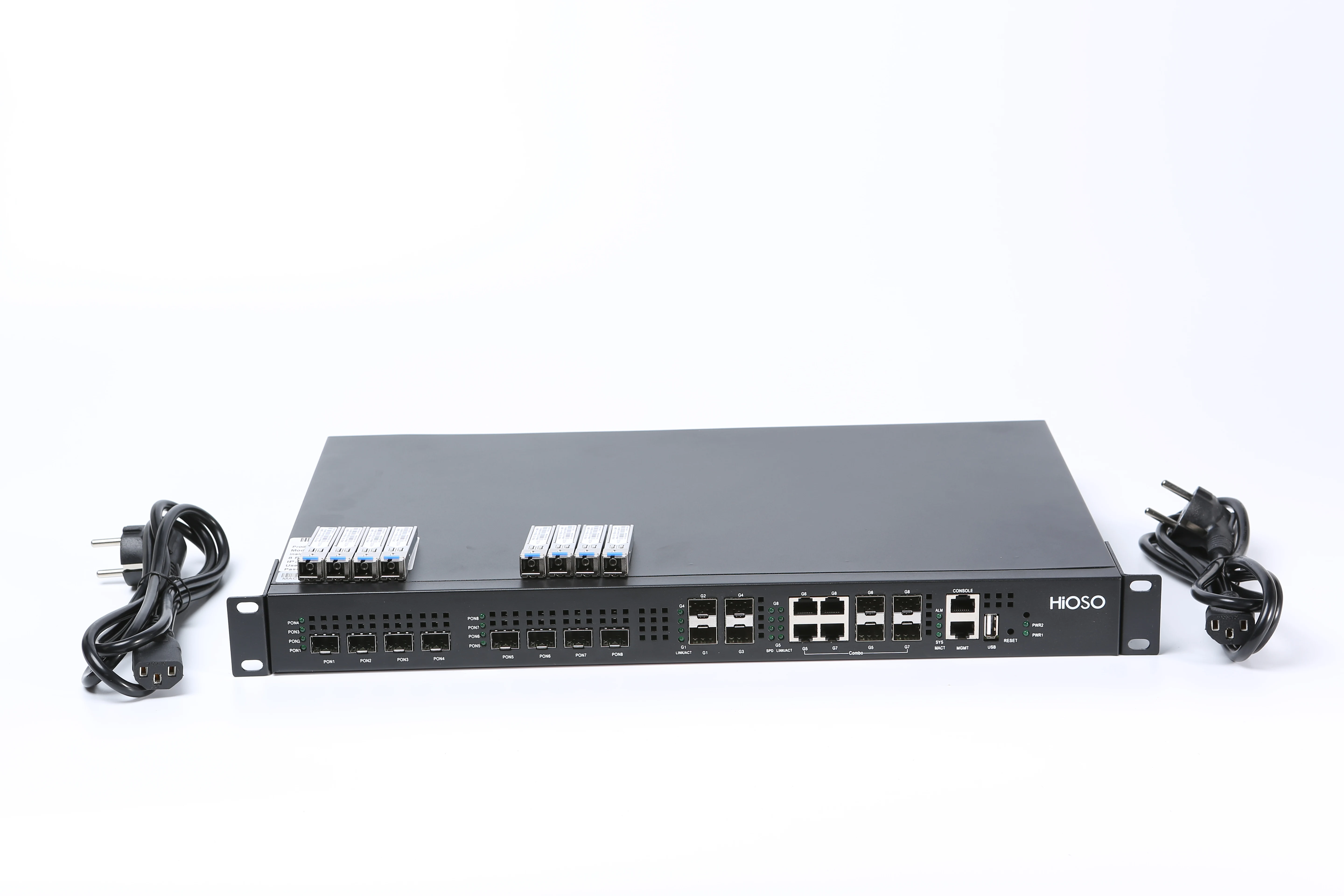 Фото 2026 HA7308C Двухпортовое оптическое оборудование OLT EPON с 8 портами, 4PON/8PON, FTTH OLT, 2AC, без SFP №2
