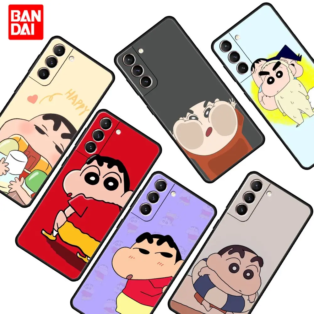 

Cartoon Crayons Shin-Chan Cute Phone Case for Samsung Galaxy S22 S21 S20 S10 Plus Ultra 5G S22Plus S22Ultra Soft Capinha Casing