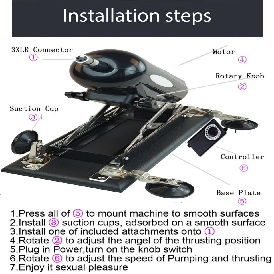 Fredorch автоматическая телескопическая F2S секс-машина с фаллоимитатором 3XLR