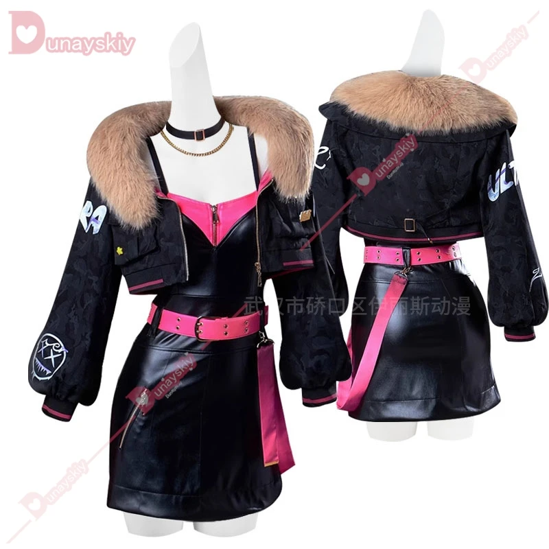 ULTRA C Azusawa Kohane косплей аниме PSCSF костюм униформа черное пальто платье парик