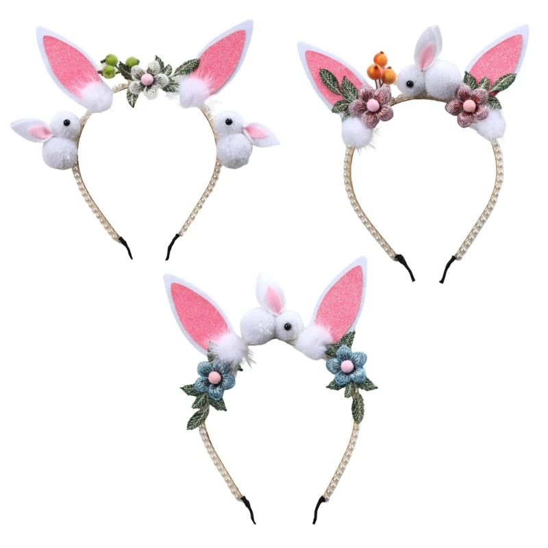 

Повязка на голову с кроличьими ушками