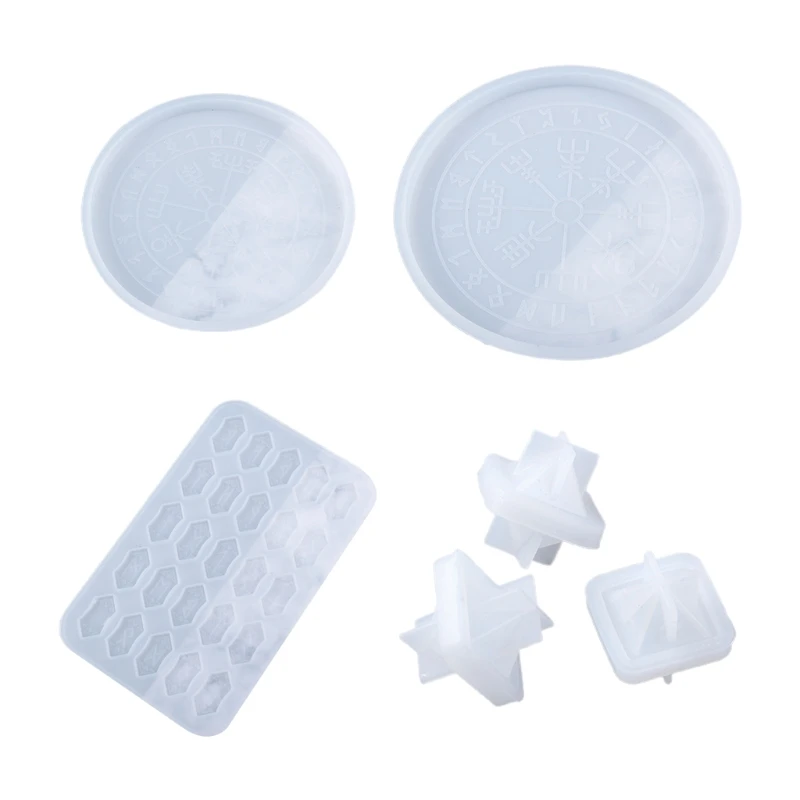 

Crystal Epoxy Resin Mold Energy Symbol Runes Letter Word Model Silicone Mould