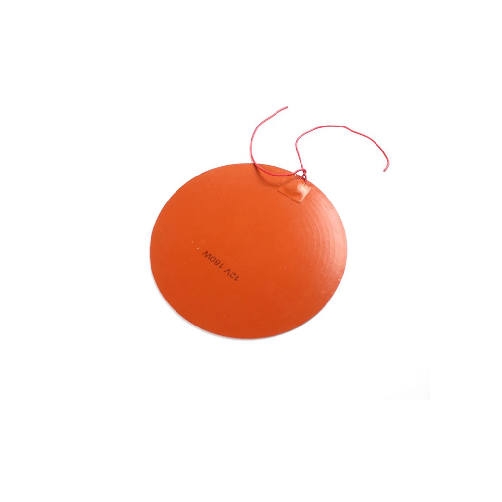 250mm Silicone Heating Pad Round Circle Rubber Heater Oil Engine Tank Mat Plate Fuel Strip Belt Water Waterproof 3D Printer | Дом и сад