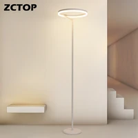 modern led floor lamp for living room bedroom study indoor standing stand lighting blackwhite with remote dimmable floor lights