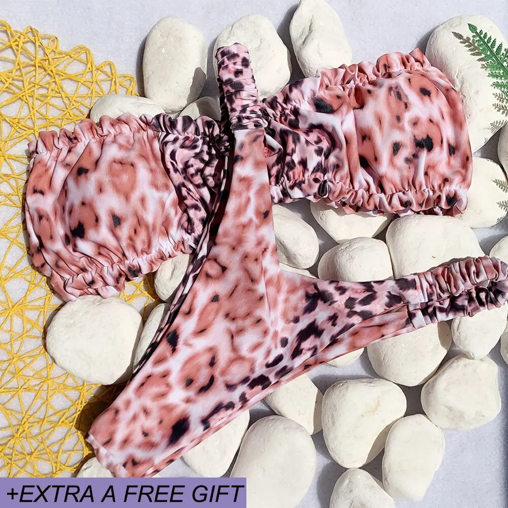 Купальный костюм пикантный купальник из двух частей женский новый комплект