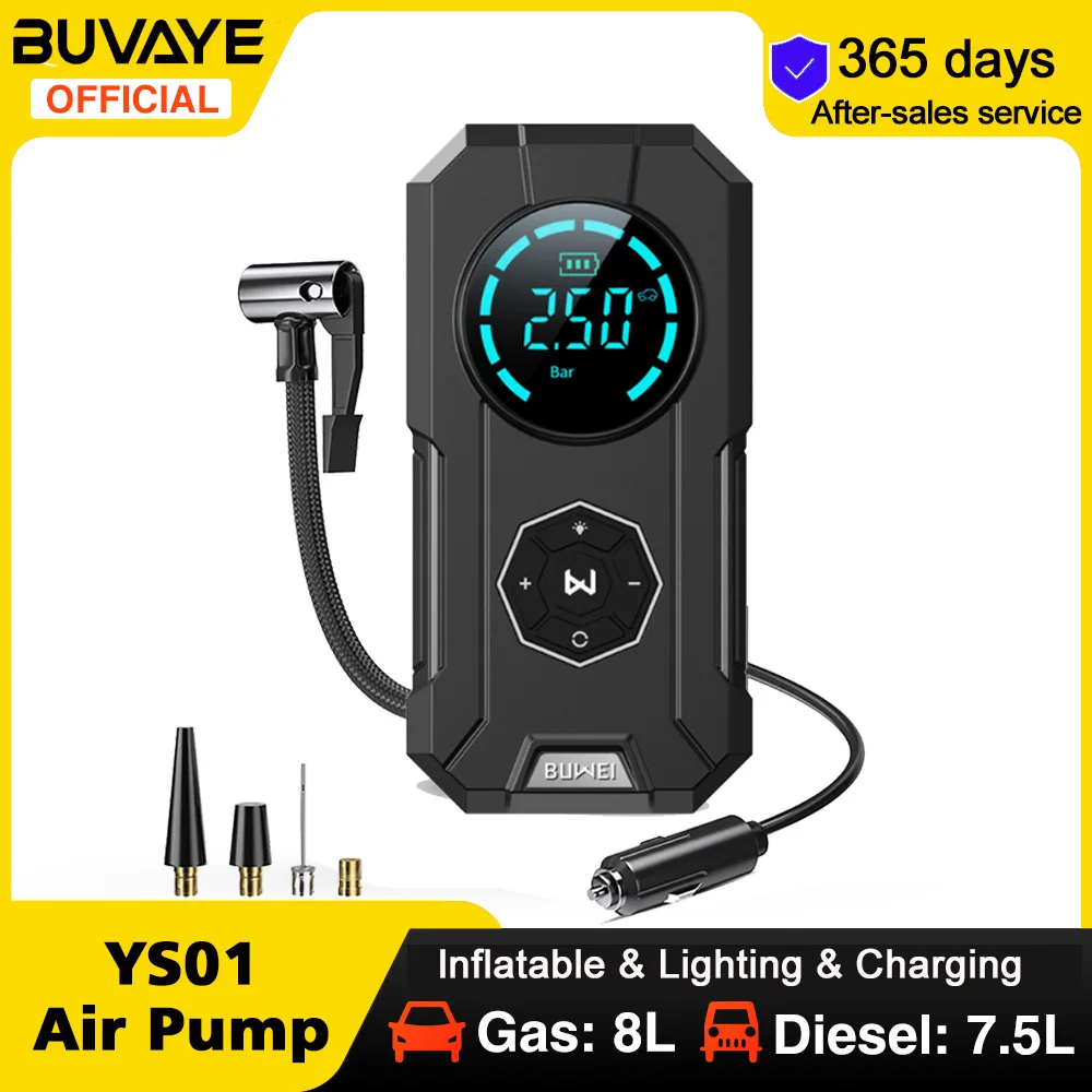 

Беспроводной автомобильный воздушный насос для шин, подходит для мотоциклов, велосипедов, лодок