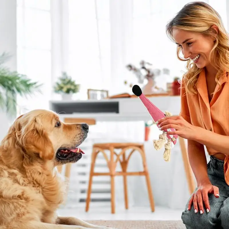 Плюшевые игрушки для собак жевания хлопковая веревка узел жевательная кукла