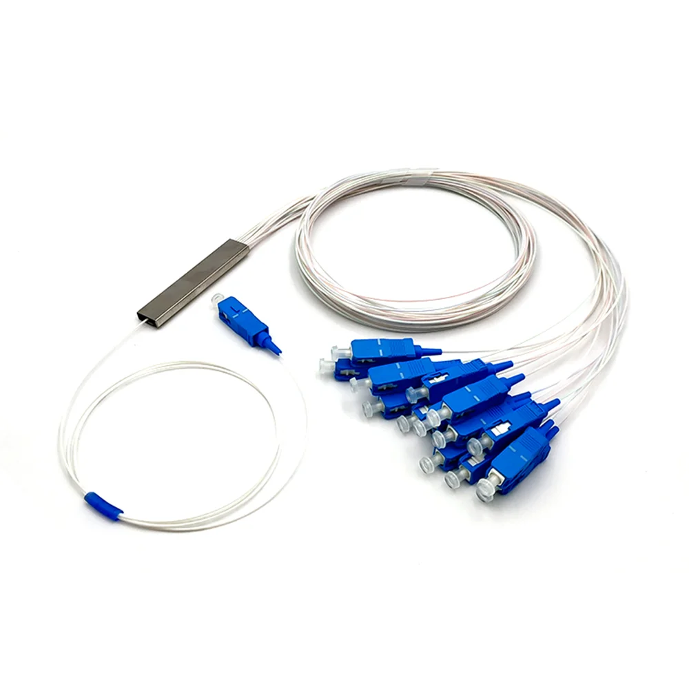 Бесплатная доставка 5 шт. 1X16 PLC SC/UPC SM 0 9 мм ПВХ 1 м FTTH волоконно-оптический сплиттер