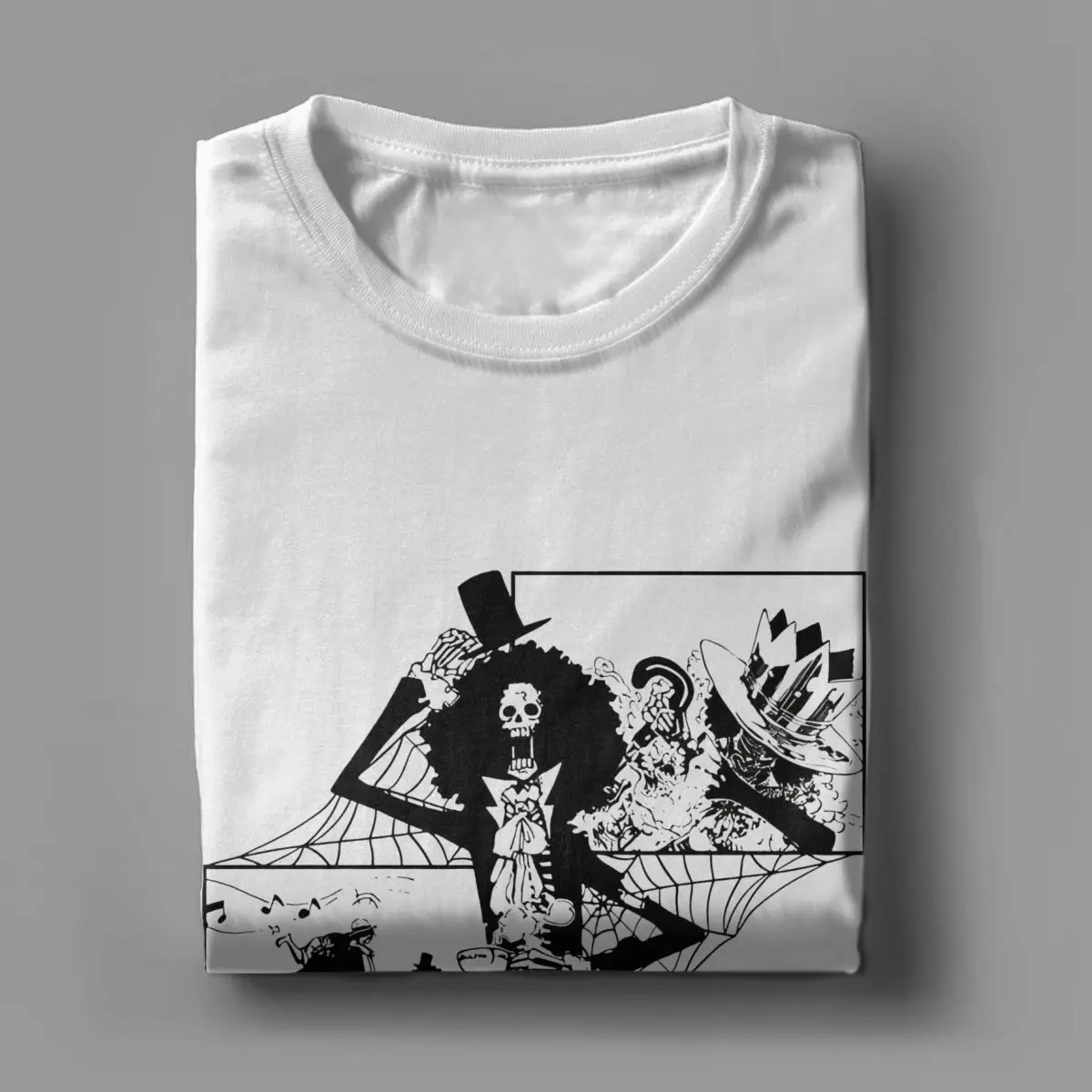 Brook мультфильм Oned аниме кусочки мужские новые хлопковые футболки с круглым