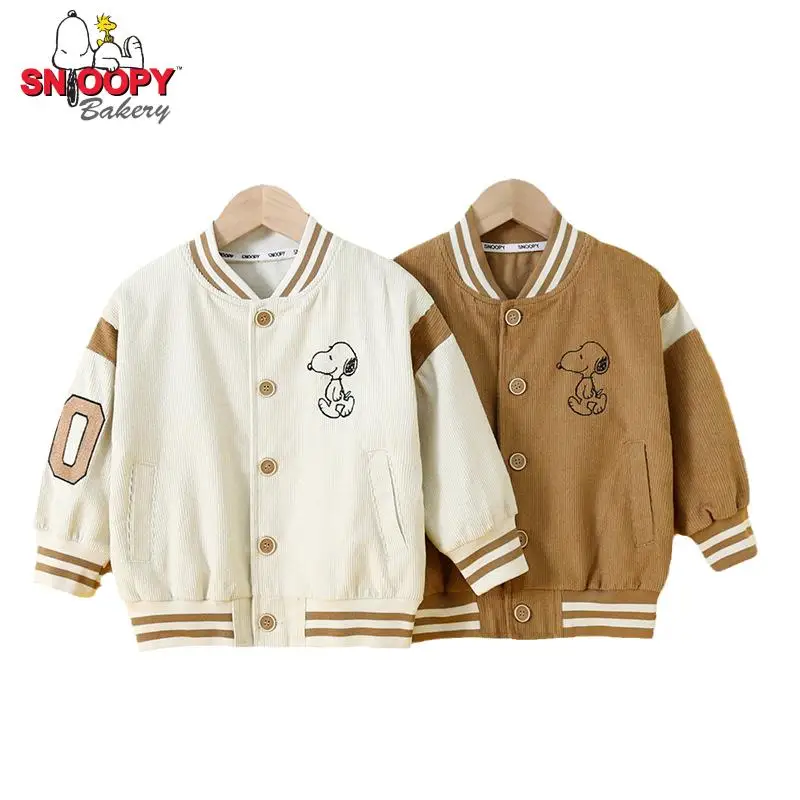 

New Snoopy Children Loose Coat Kids Boys Girls Leisure Sports Baseball Uniform Soft Comfortable Jacket Children's Clothes Top